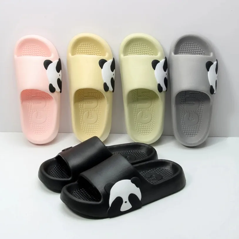 Home Slipper Women Panda clapper Cute Cloud Sandals Summer Flip Flops Beach Slides House Room Shoes Men Male Flat Female Eva