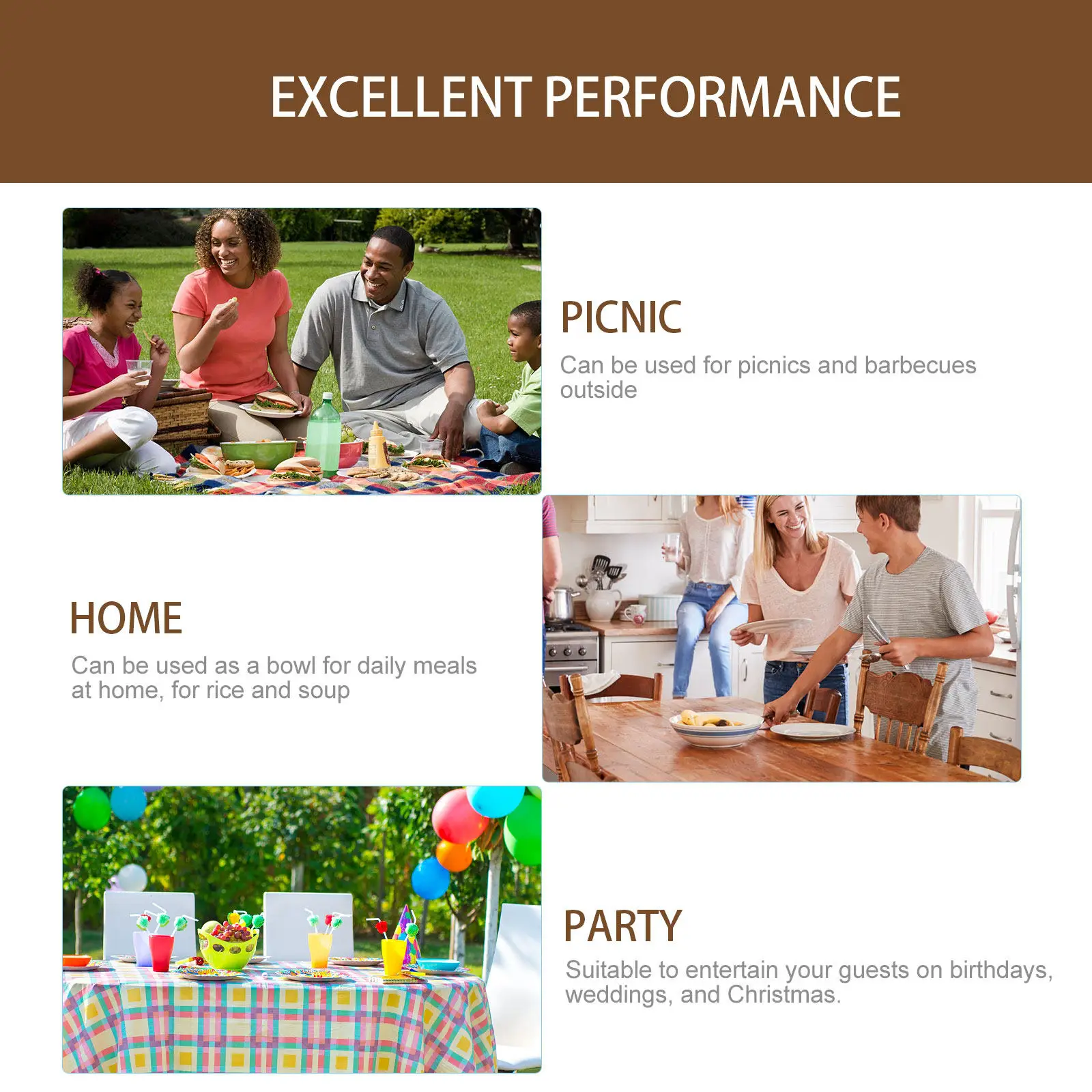 Natural Coconut Shell Bowl Set for Safe Non-Toxic Smooth Surface Salad Soup Fruit Storage Container Home Decor Kitchen