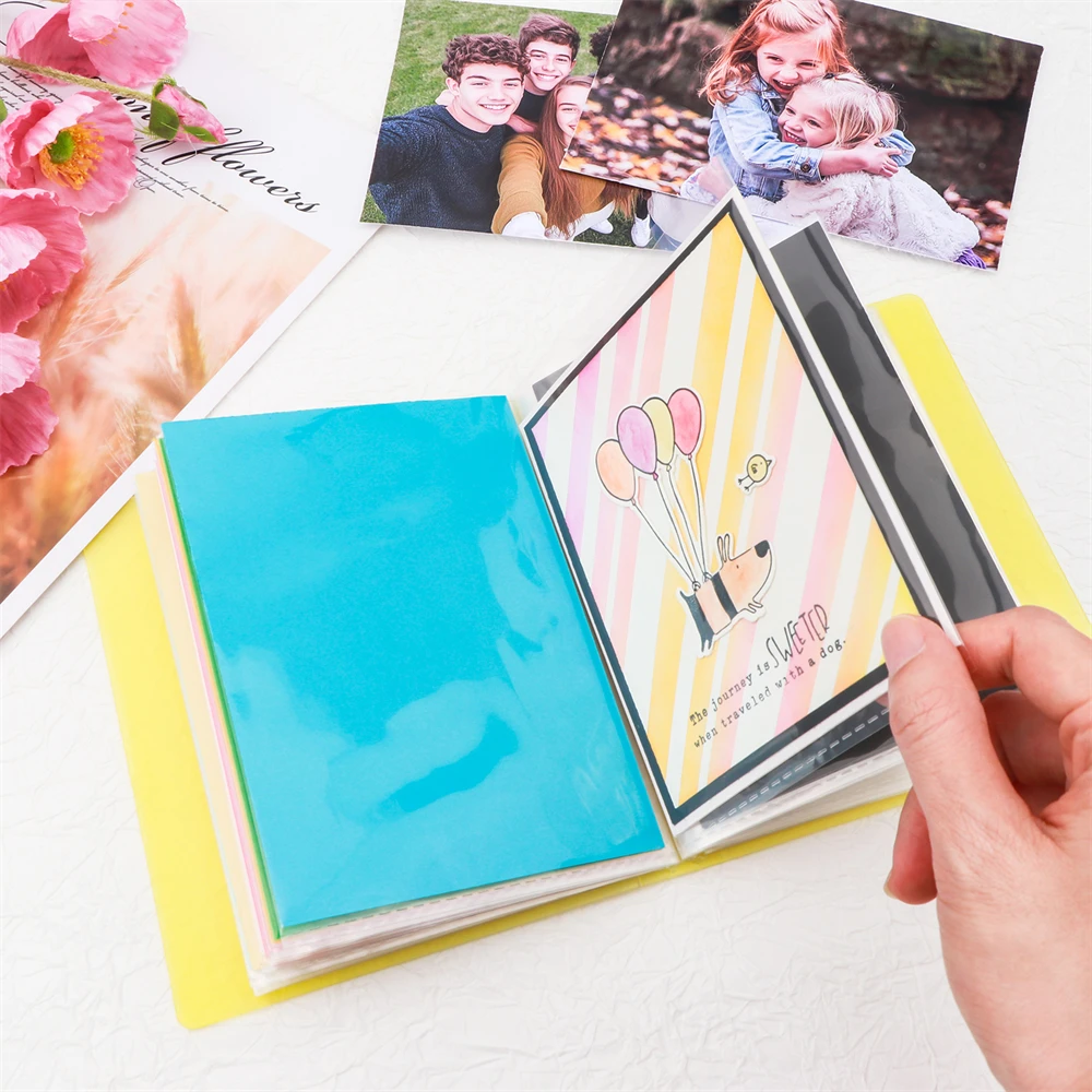 A6 Mini Storage Album for Sticker Postcard Stamp Cutting Die Storage Book Organizer Folder Rounded Corner Design 2025 Hot Sale view 4