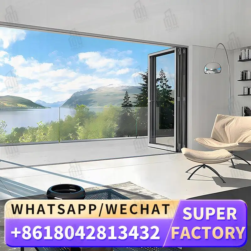 

Customizable High end Foldable Windows Door for European Commercial Spaces Factory made Windows Foldable door