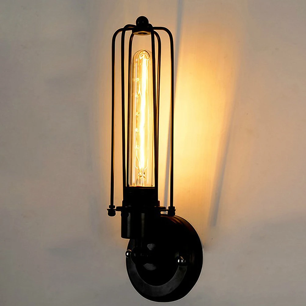 

1pc Wrought Iron Lamp Indoor Home Bedroom Wall Lamp Room Decorative Lighting Fixtures Bedside