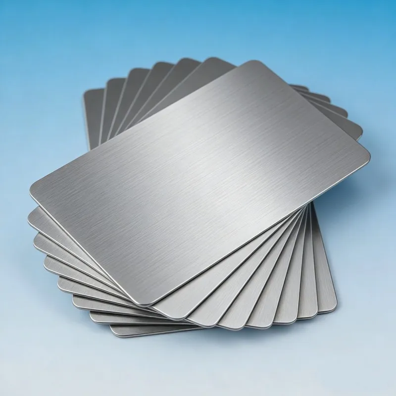 

5PCS Stainless Steel Blank Business Cards Custom-Engravable Wear-Resistant for DIY Memorial Gift Nameplates