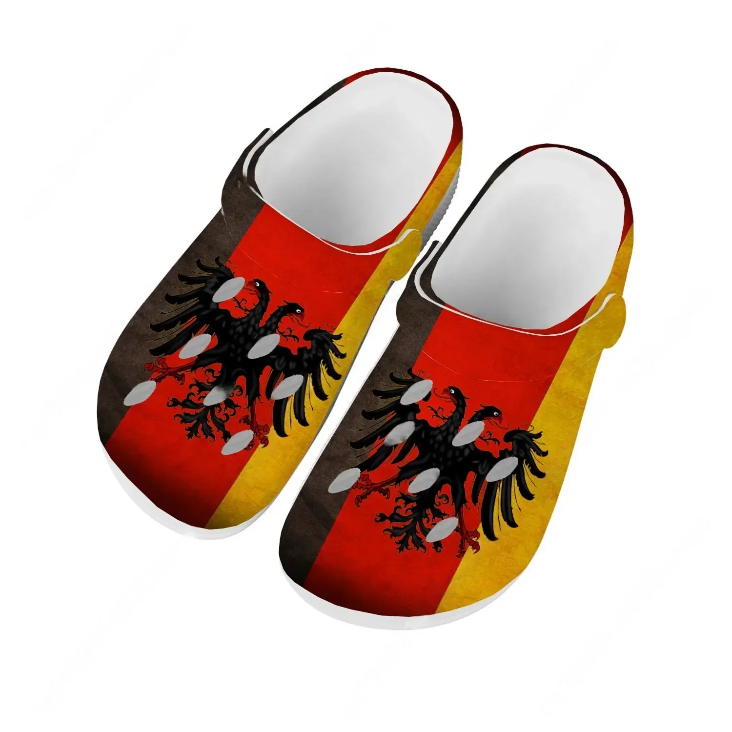 

Germany National Flag Water Shoes Men Women Comfortable Home Garden Clogs Customizd Sandals Beach Breathable Hole Slippers