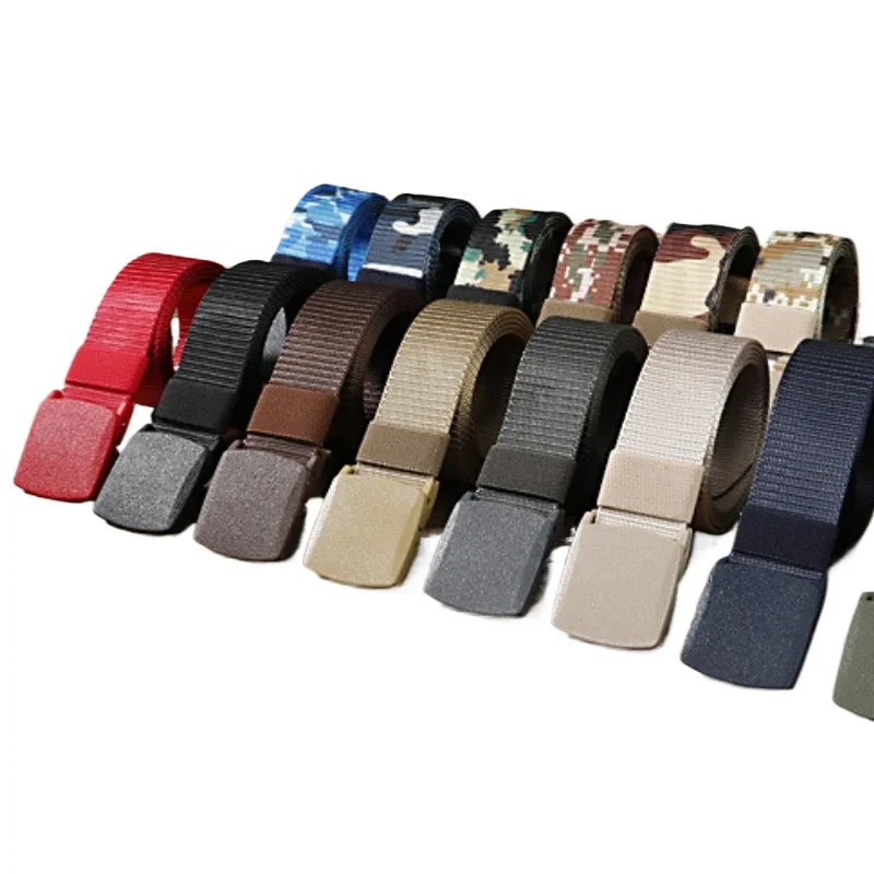 1pc 110~170cm Wide 38mm Automatic Buckle Nylon Belt Outdoor Hunting Multifunctional Tactical Canvas Belt High Quality Men Belt