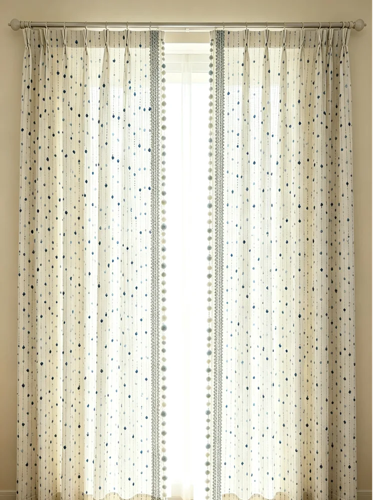 modern-blue-fur-ball-lace-curtains-dopamine-color-cute-cream-wind-kids-room-romantic-semi-blackout-window-curtain-custom-size