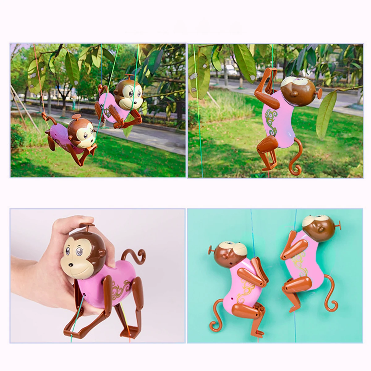 

Adorable Kawaii Monkey Climbing Rope Toy for Children Parent-Child Interactive Play Gift Fun Gag Practical Joke Item