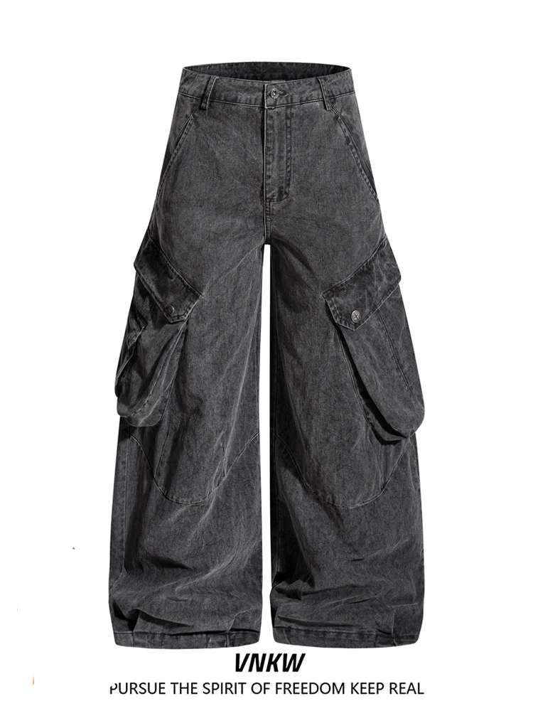 

Повседневные брюки Cleanfit для работы, мужские и женские, широкие, струящиеся, плотные, с множеством карманов, для отдыха, модный бренд