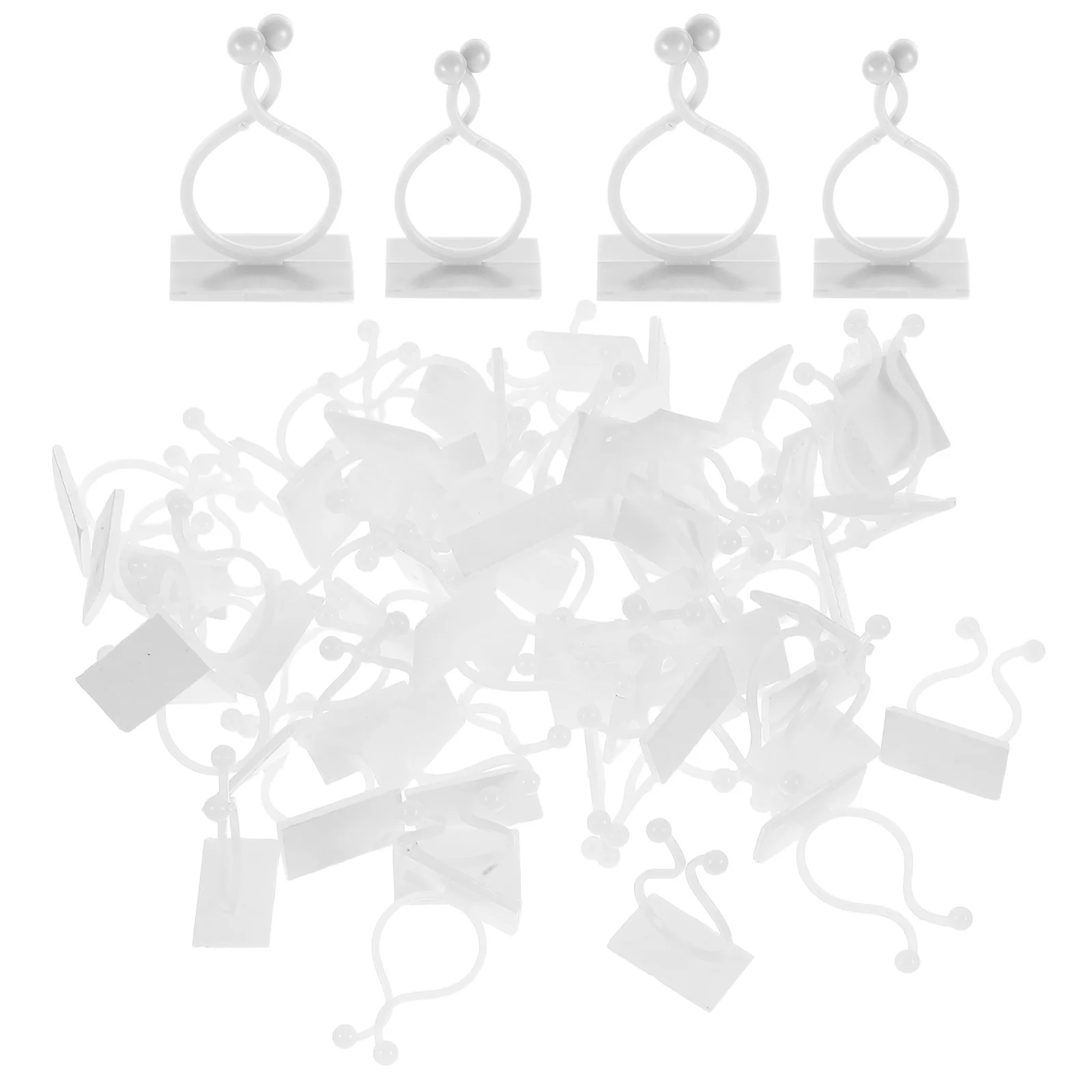 

120pcs Green Vine Climbing Wall Retainer: Plastic Trellis Clips For Indoor Balcony Garden Stem Support Adjustable Plant Climb