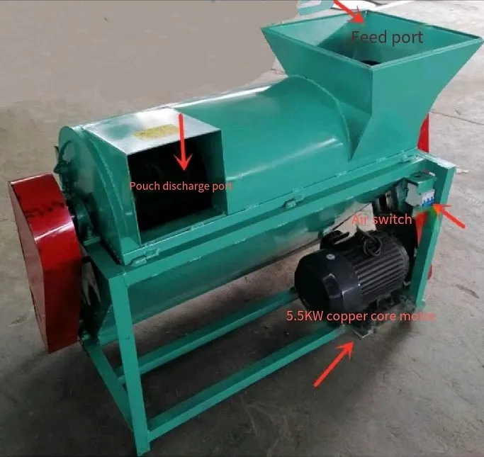 Mushroom Spawn Bags Crushing Machine Mushroom Growing Bag Crusher Machine Mushroom Bag Peeling Machine