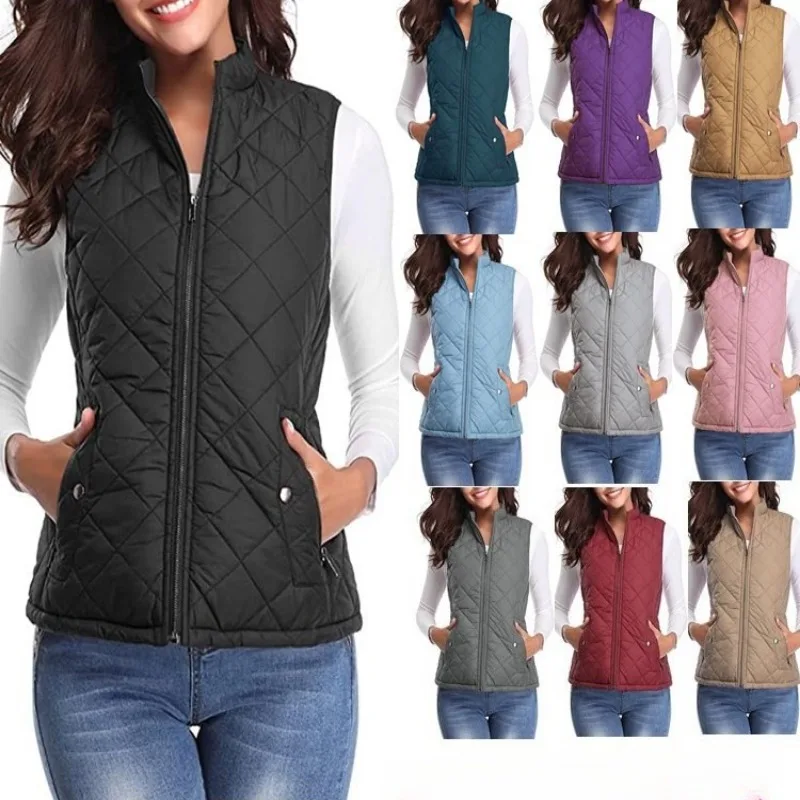 

Женский теплый жилет для отдыха, осенне-зимний хлопковый жилет для девочек, гибкая термозимняя теплая куртка, жилет