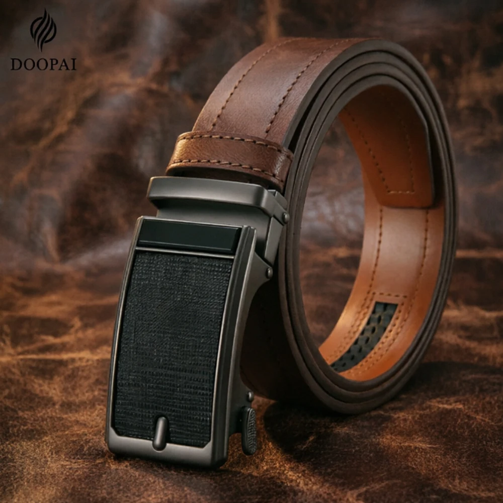 Leather Works Belt - Cinto Masculino de Couro PU, Cintos