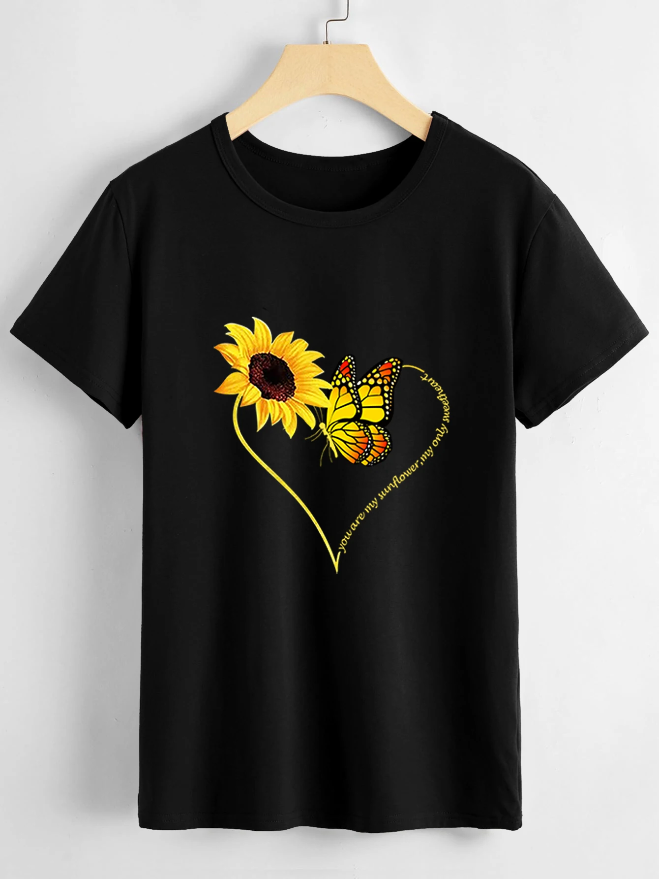 

women clothing New Sports Daily commute fashion casual hoodie Love Pineapple print T-shirt o collar street wear plus size