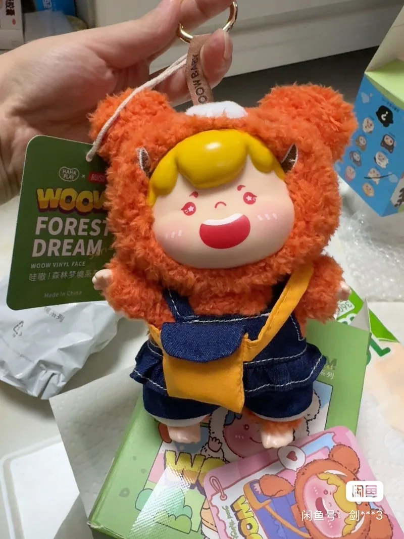 Genuine Woow Forest Dream Series Blind Box First Generation Vinyl Face Plush Trendy Play Ornament Cute Baby Pendant Friend Gift