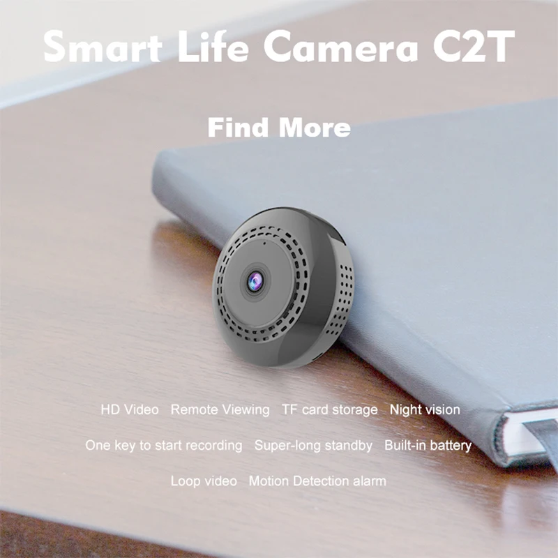 Portable Mini Smart Wifi Camera With Wireless HD Night Vision Rechargeable Battery Support Max 128G TF Card Riding Easy to Carry