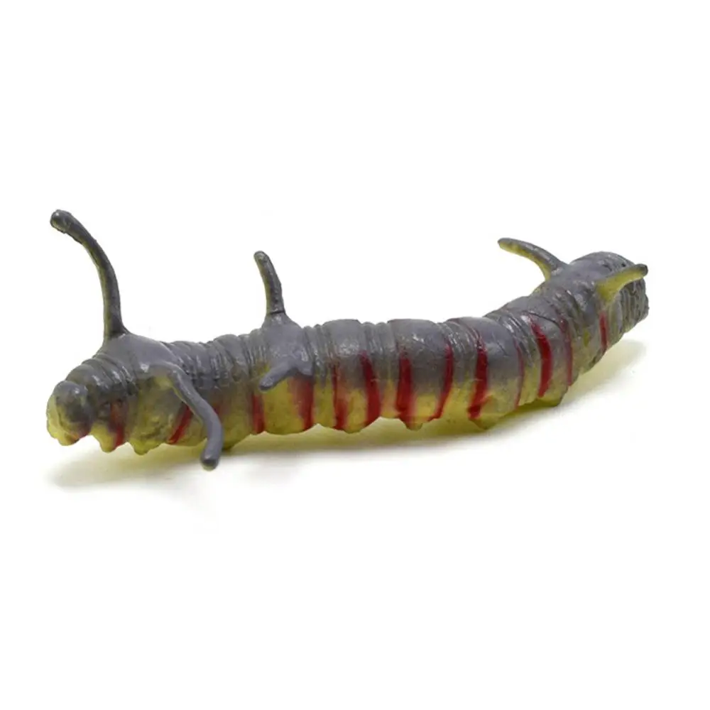Inseto selvagem macio modelo animal lagarta lagarto cobra camaleão figuras de ação truque de halloween brinquedo presente do miúdo ﻿