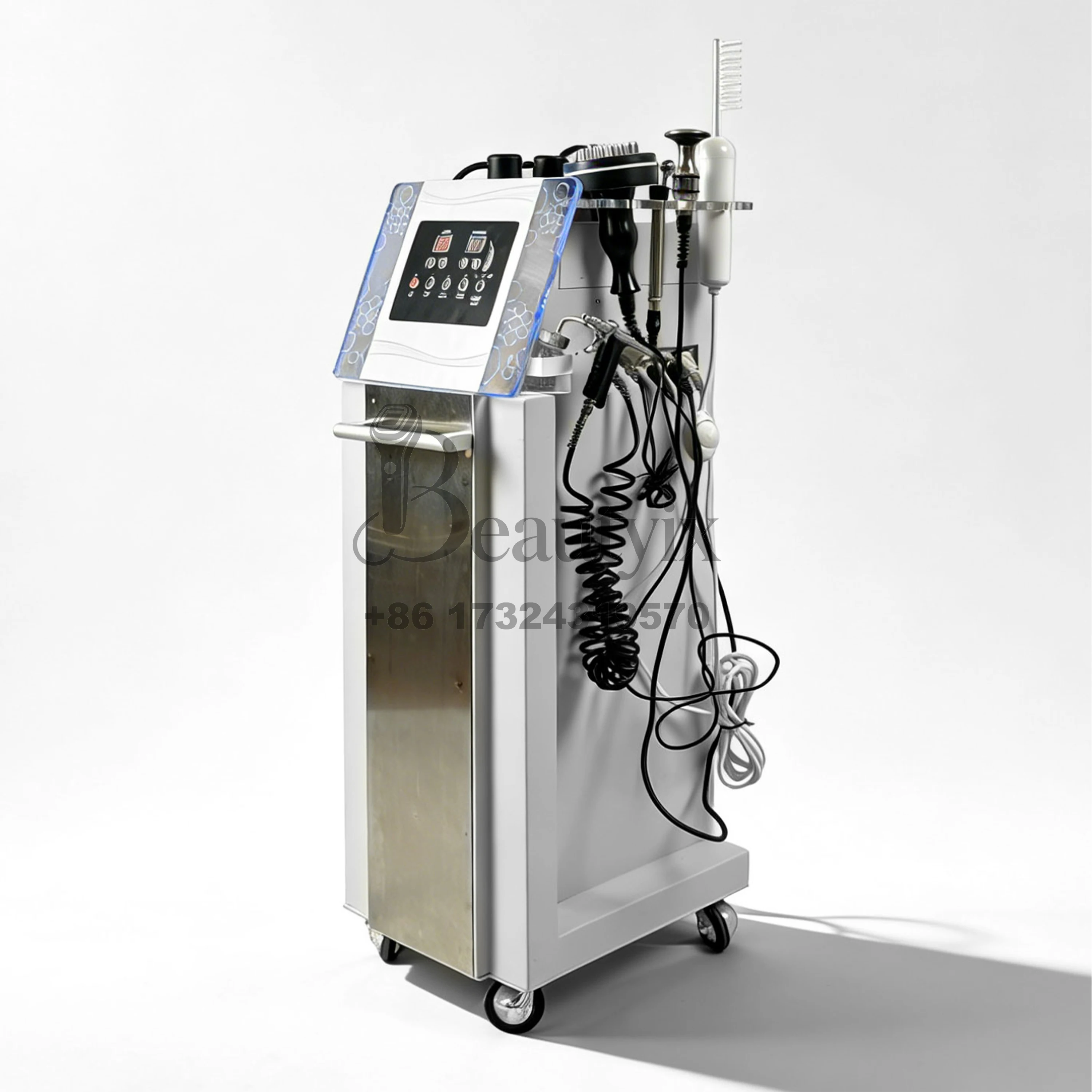 

6-in-1 Hair Scalp Spa Machine Micro Bubble Y-Ion High Frequency Comb Oxygen Spray Anti-Hair Loss Deep Cleansing Salon Equipment