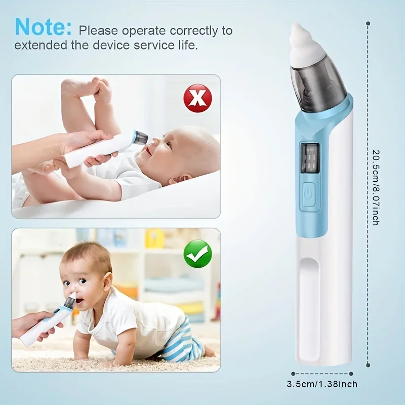 Electric Nasal Absorber Silent Nose Snot Cleaner For Newborns Nasal Aspirator Baby Obstruction Rhinitis Cleaner