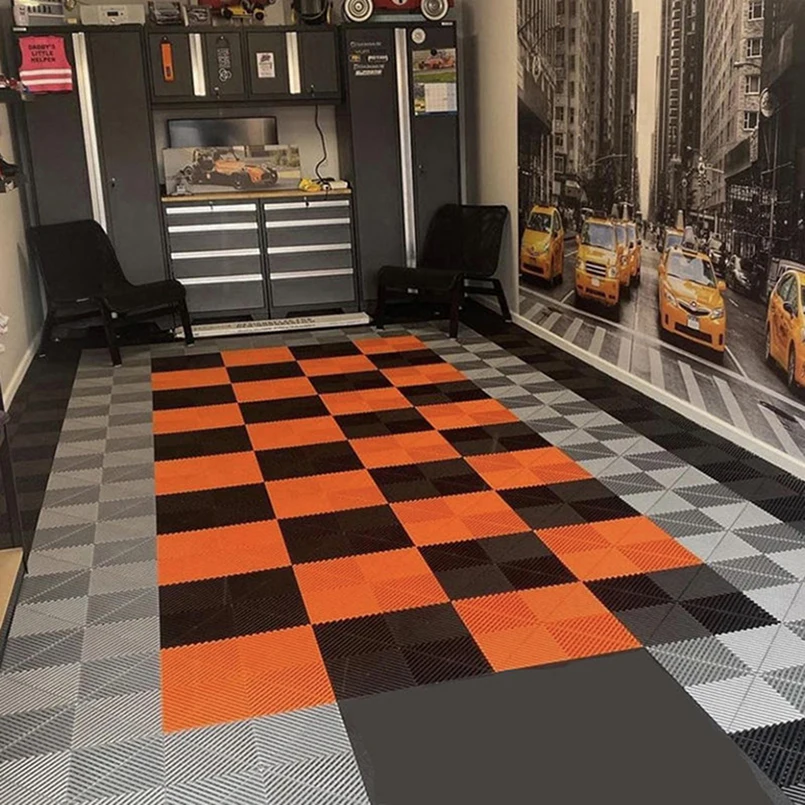 

Removable Modular Pp Interlocking Floor Tiles for Garage and Car Wash Shop, Removable