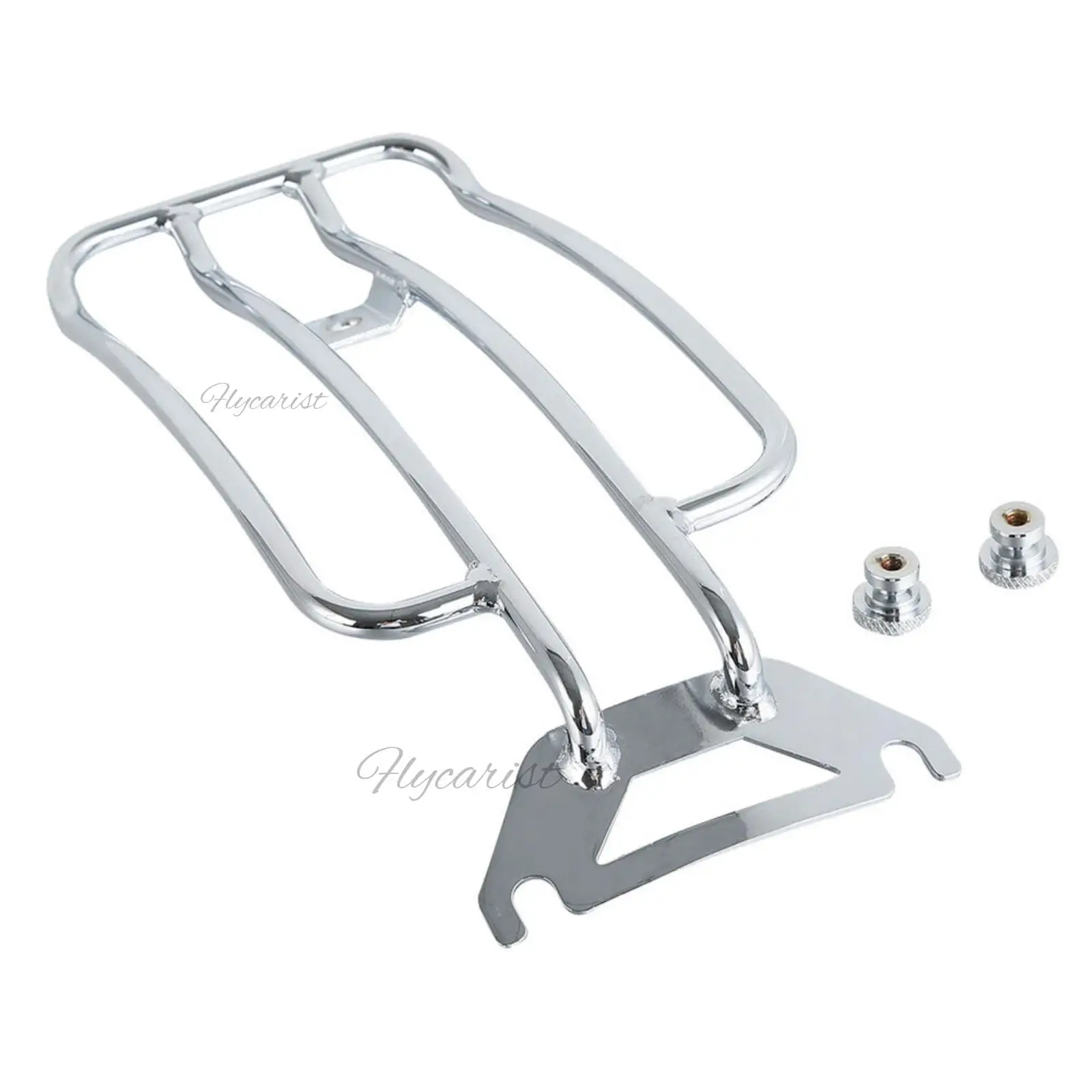 

Chrome Solo Seat Cargo Rack For 1997-Up Harley-Davidson FLHTC Road King Touring Motorcycle