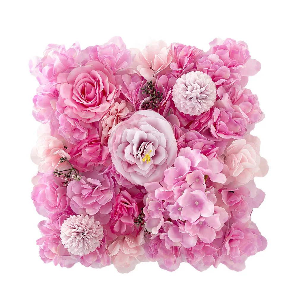 1pc Artificial Flower Wall Panel Rose Flower Backdrop Party Wedding Backdrop Bridal Shower Home Garden Decoration