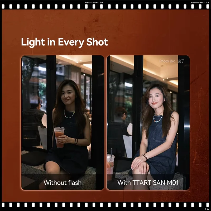 ABSQ-M01 GN12 5600K On-Camera Flash With 4-Adjustment Power Camera Flash Compatible With Canon Sony Nikon Hot Shoe