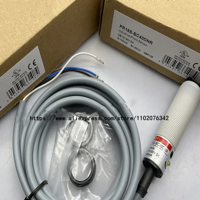 

2PCS New Diffuse reflection photoelectric switch PR18S-BC40DNO PR18-BC40DNO PR18S-BC40DNC PR18S-BC40DPC