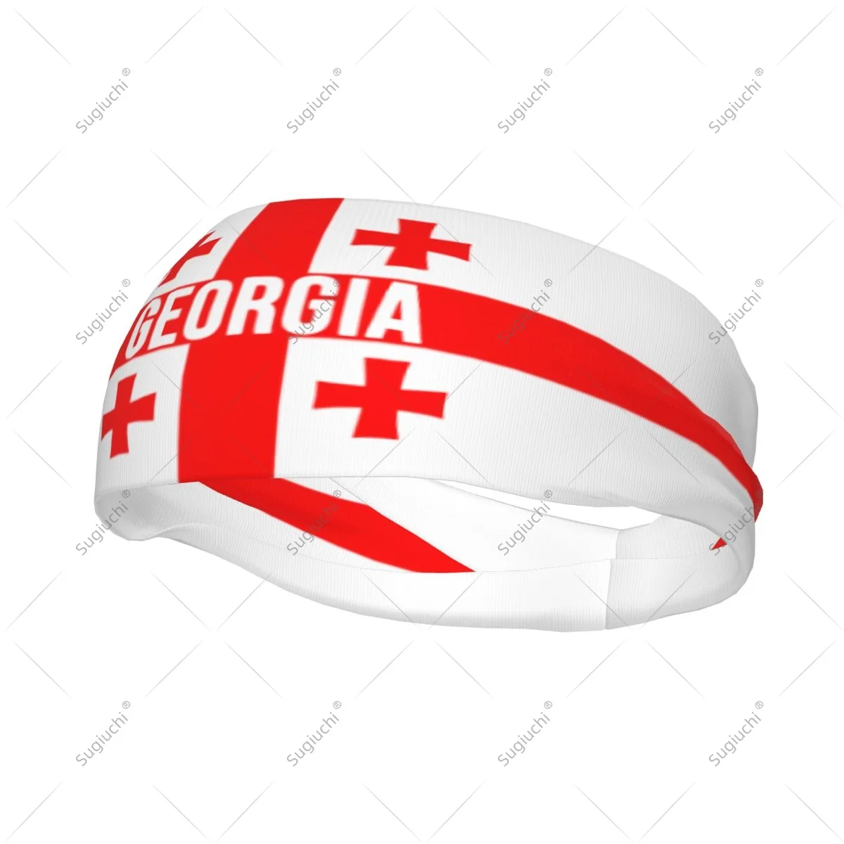 

Эластичные широкие повязки на голову с флагом Грузии для мужчин и женщин, для йоги, фитнеса, тенниса, бега, занятий в спортзале