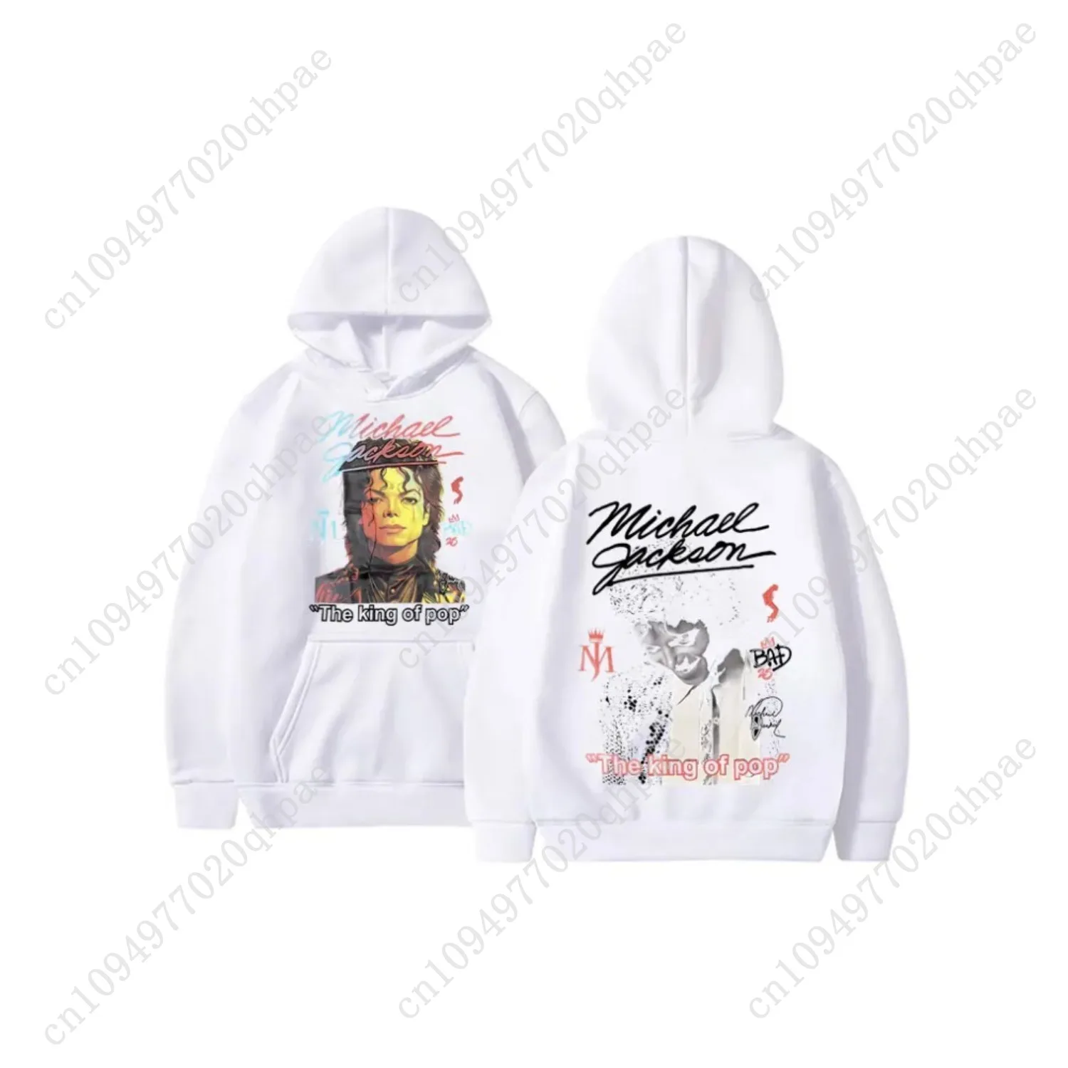 Classic Vintage Michael Jackson Graphics Hoodie Men Women Hip Hop Punk Rock Sweatshirt Male Gothic Harajuku Oversized Hoodies