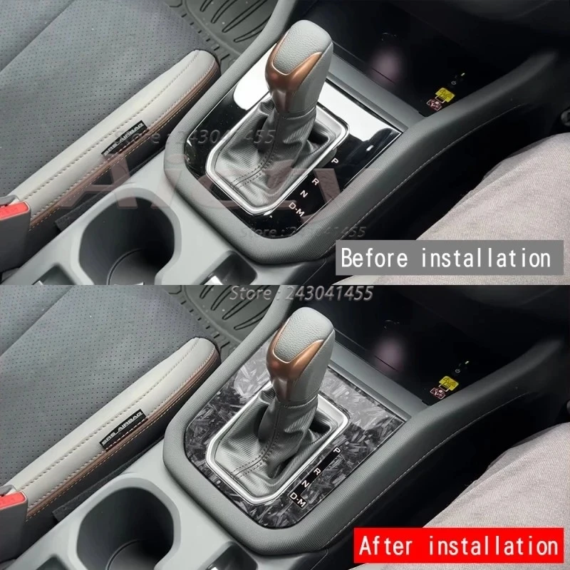 LHD RHD For Subaru Forester 2025 2026 ABS black Center Console Gear Shift Panel Head Cover trim Decoration Interior Accessories