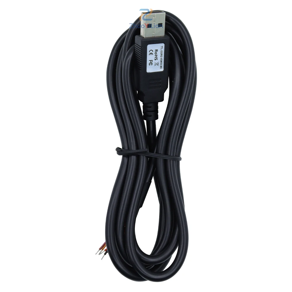 For TTL 232RG VSW5V WE FTDI FT232RQ USB To 5V TTL UART Serial Cable 1.8M Wire Ended Converter