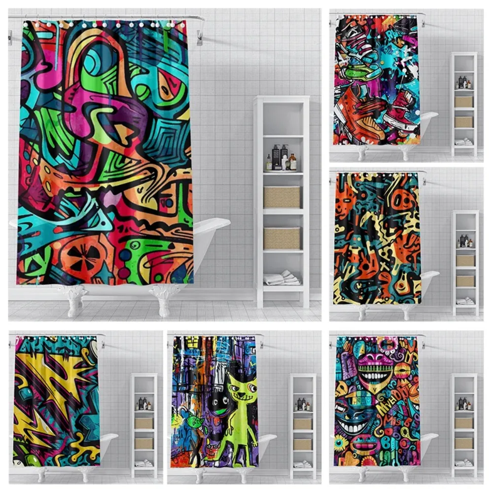 

Домашние занавески для душа для ванной комнаты, водонепроницаемая ткань, современные занавески для ванной комнаты в скандинавском стиле, занавеска для душа