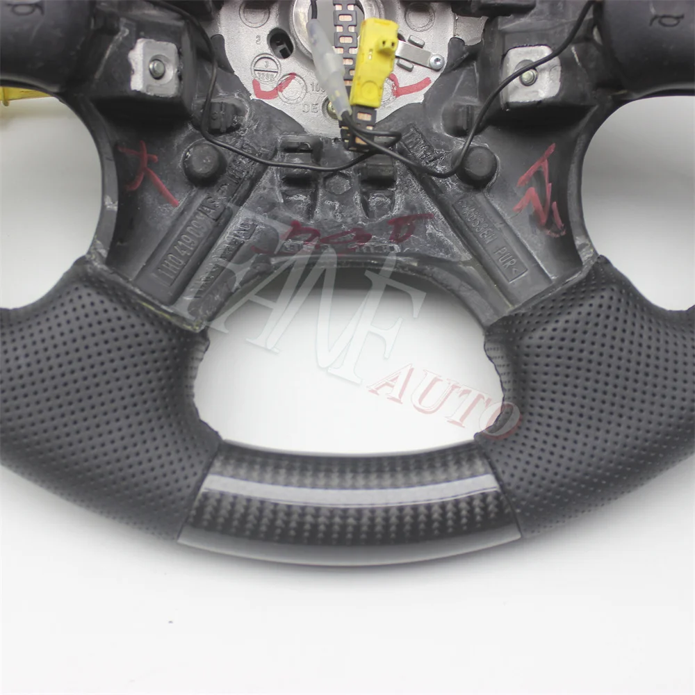 Replacement Real Carbon Fiber Steering Wheel with Leather for VW Volkswagen Golf 3 Mk3 JETTA