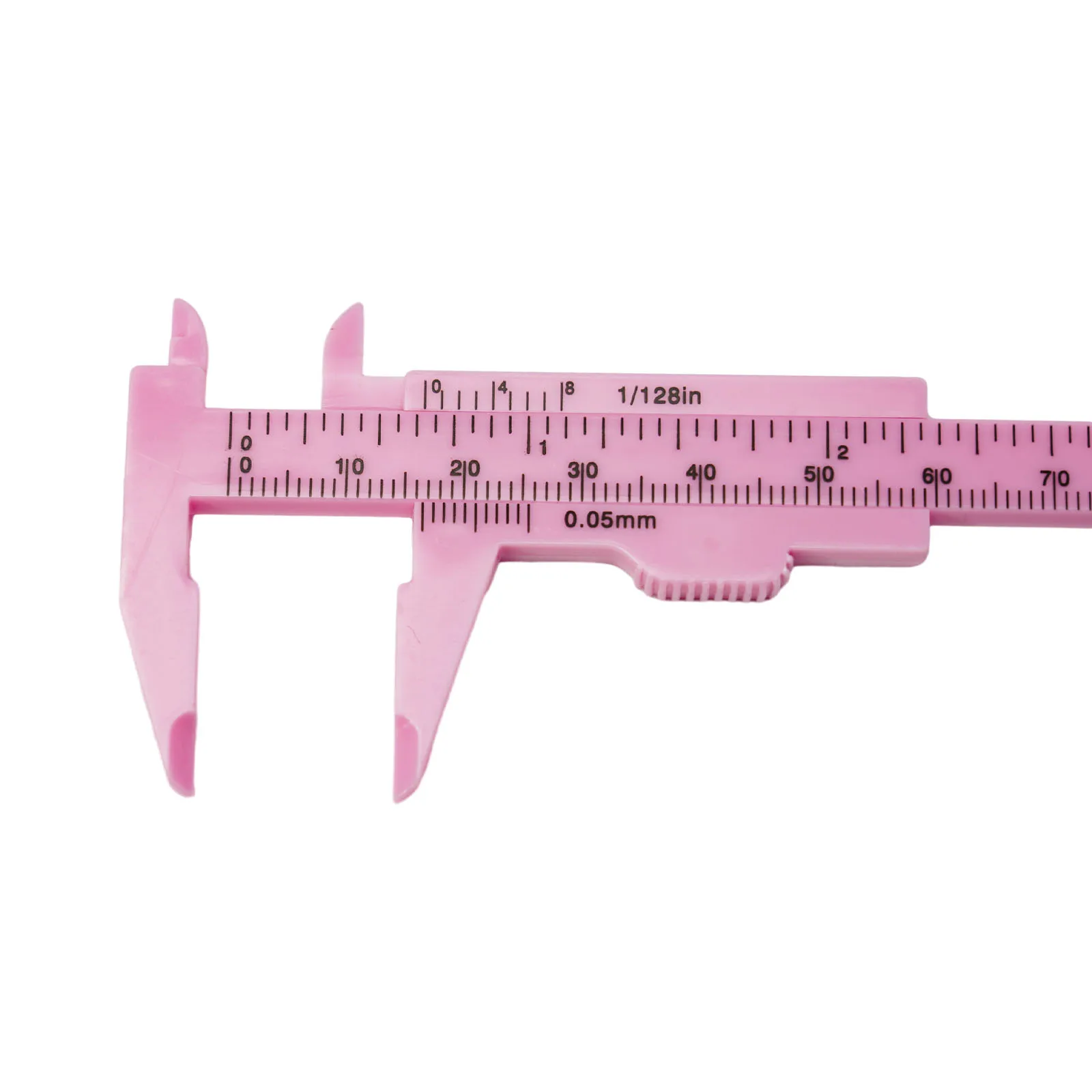 Versatile Plastic Sliding Vernier Caliper Gauge Measure Tool Double Scale Ruler 080mm for School and Exhibition