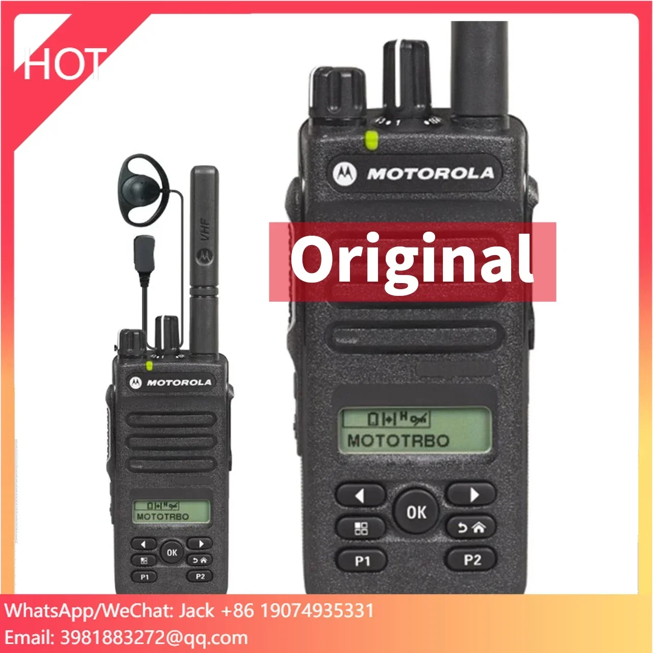 Talkie-walkie Dp2600 DP2600e XiR P6620 XPR3500 Intercom Digital Portable Two Way Radio Waterproof Ip68 Walkie Talkie