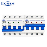 TOMZN 4P + 4P MTS AC Dual power Manual transfer switch Circuit breaker MCB 50HZ/60HZ 63A