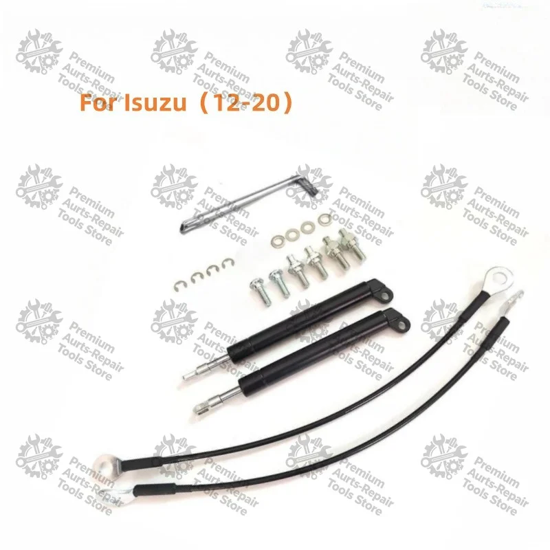 Rear Tailgate Slow Down Hydraulic Rod Suitable for Isuzu D-MAX Lingtuo Ruimai Pickup 2012-2020 Modification Accessory