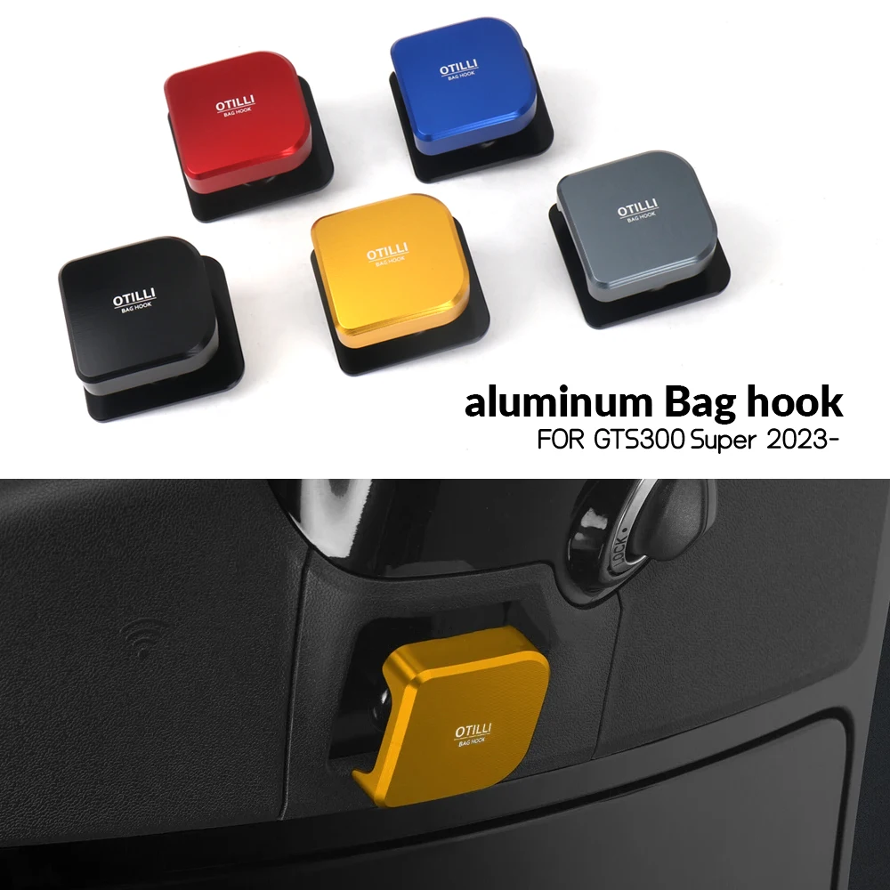 Motorcycle Bag Hook Holder Hand Bag Hook Luggage Bag Hangers Aluminum Multifunctional For  GTS300 GTS 300 Super 2023 2024