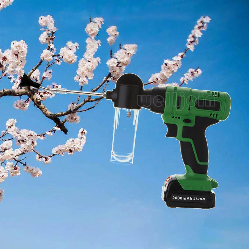Polinizador Elétrico para Polinização Pêssego Pêra Kiwi Árvore Frutíferas Cereja Grande Pitaya Ponto de Pólen Spray de Flores Artefato 100240v