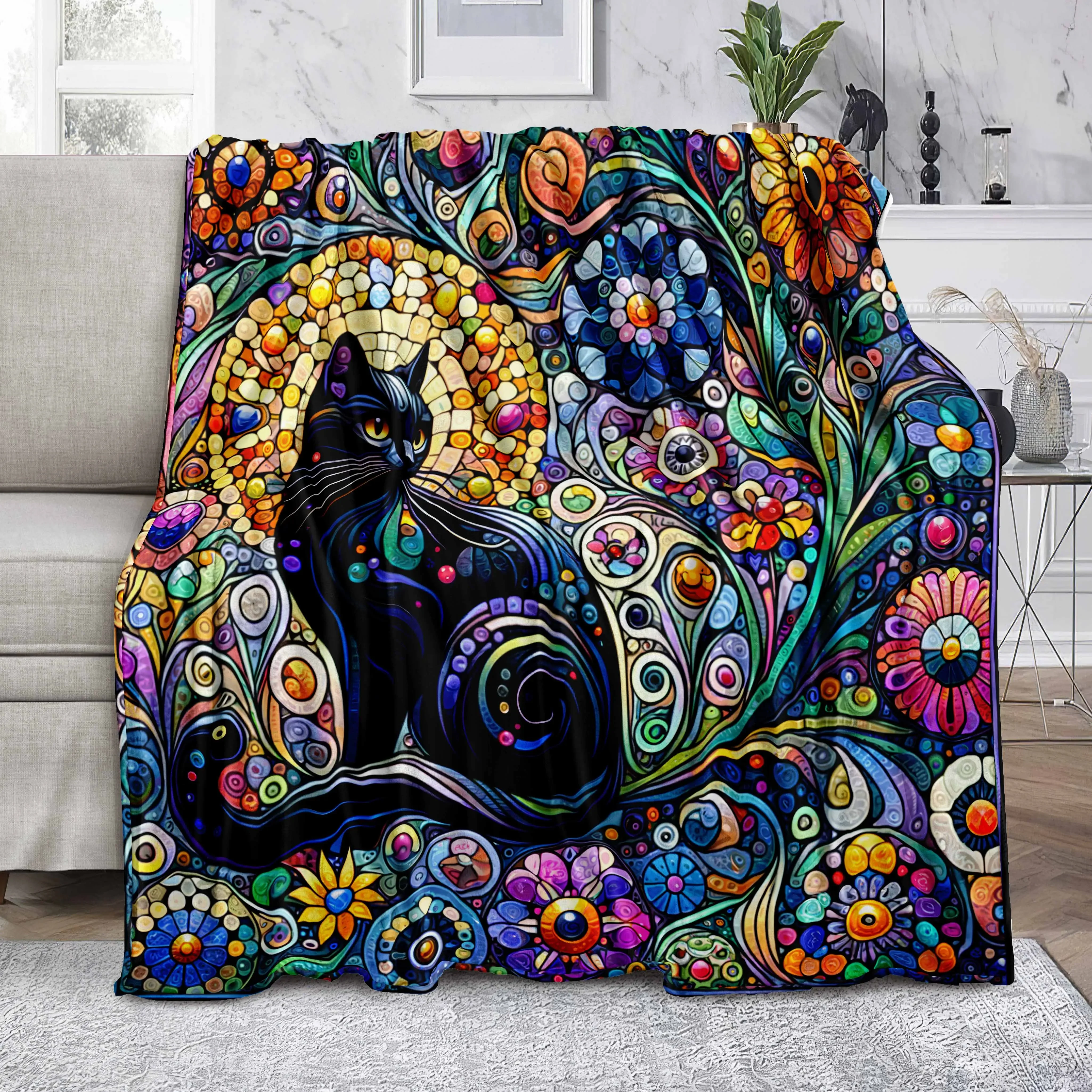 

Мягкое одеяло из микрофибры с яркими цветными бусинами — уютное одеяло для кровати, дивана, кемпинга, пикника и зимнего теплого декора