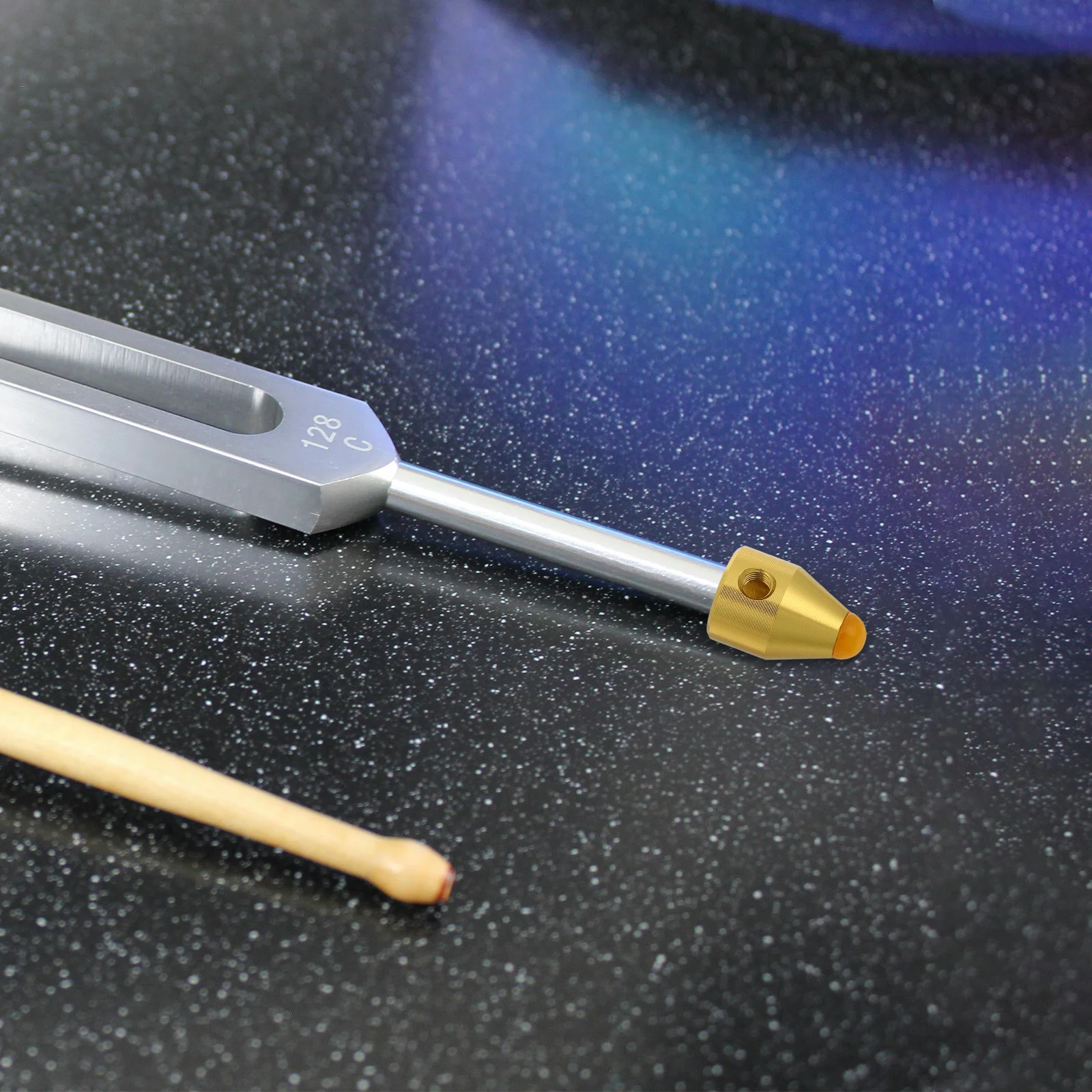 

1Set Metal Tuning Fork Base Aluminum Alloy Material Visual Appeal Professional Personal Use Tuning Fork Feet Tool