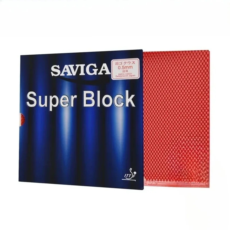 SAVIGA SUPER Block/long OX Long Pips Table Tennis Rubber Super Defense Ping Pong Rubber with 0.5/0.8/1.0mm Sponge ITTF Approved