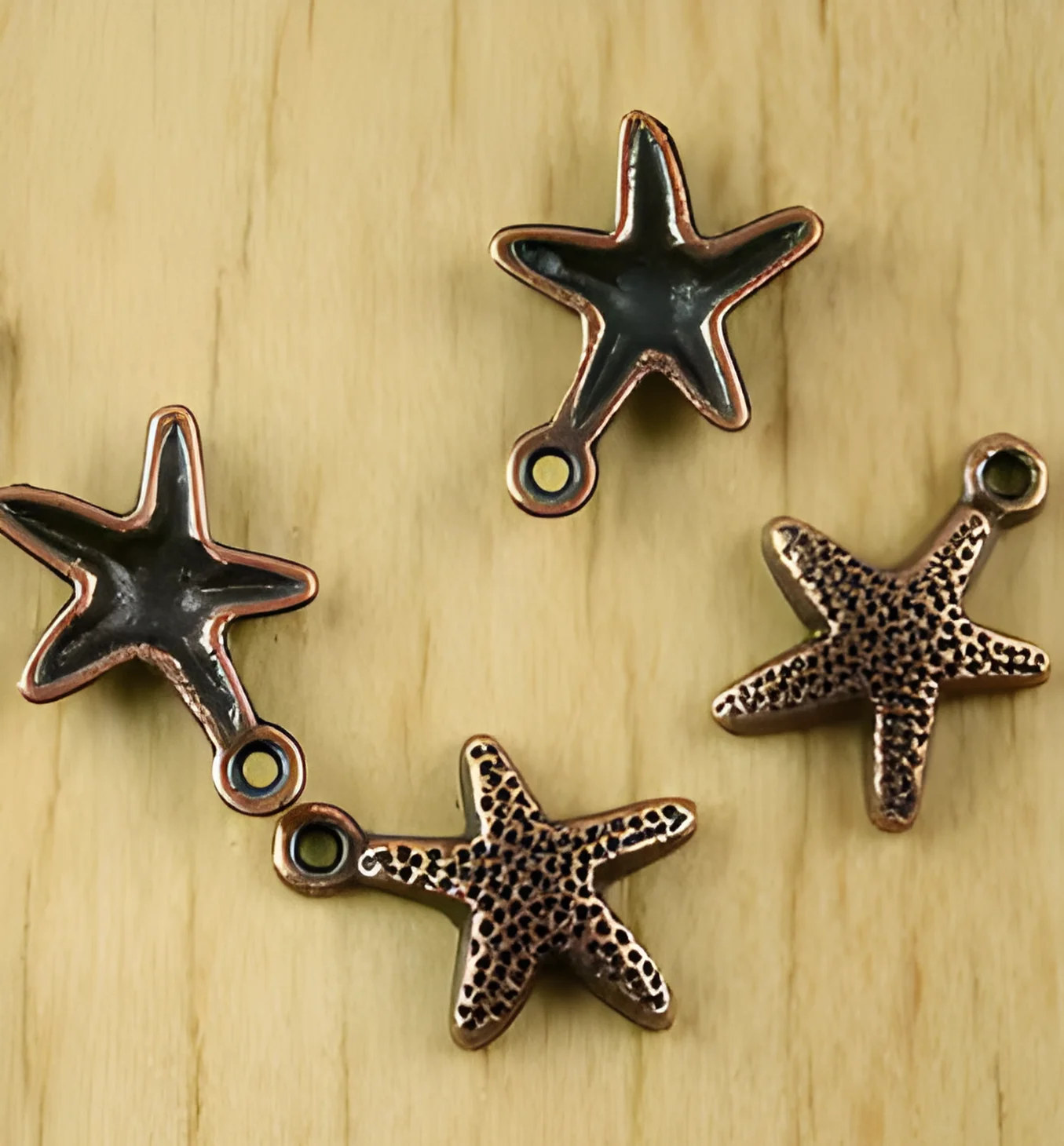 35pcs   16*12mm     Alloy matel antiqued copper starfish pendants HWH2168