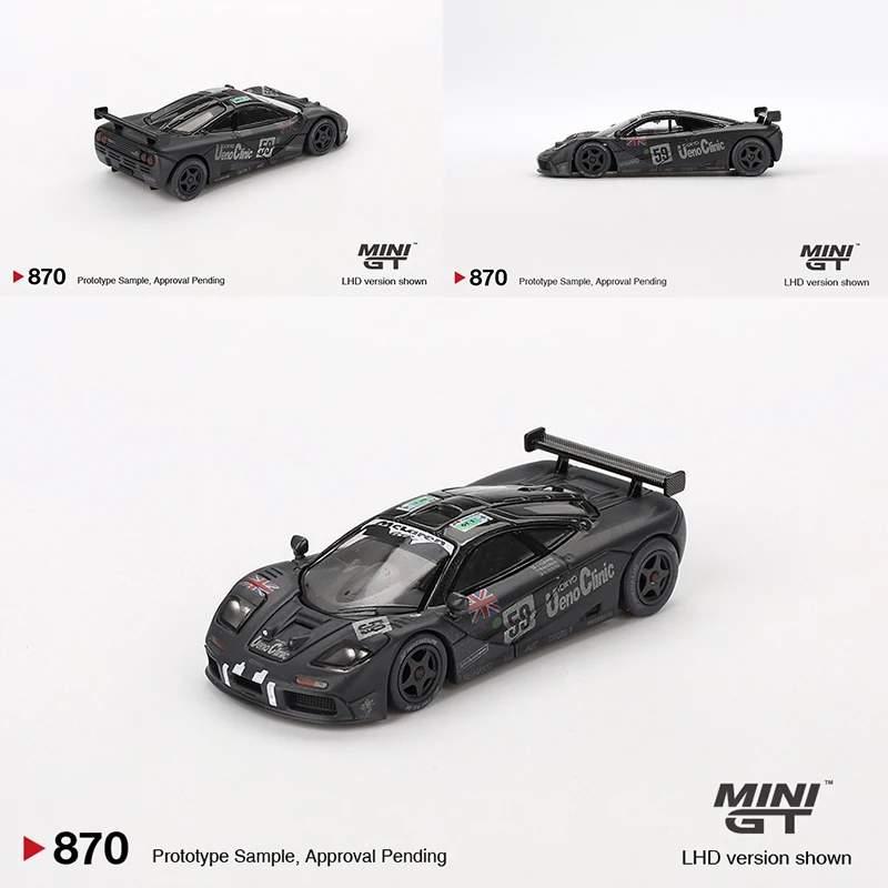 MINIGT 1/64 แม็คลาเรน F1 GTR # 59 1995 Le Mans 24Hr Winner MGT00870-CH รถอัลลอยด์รถยนต์โมเดลโลหะหล่อของเล่นเด็กชาย