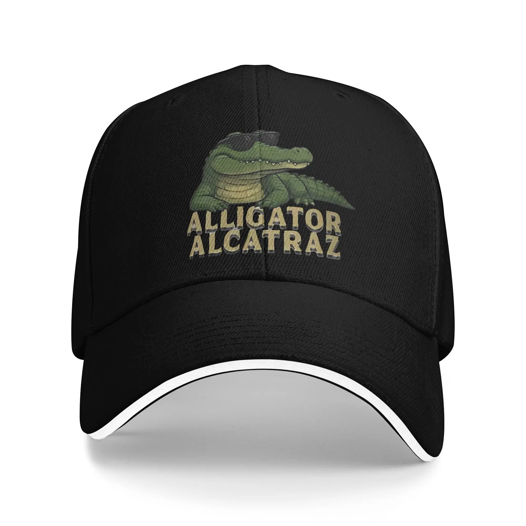 

Alligator Alcatraz Florida Meme Baseball Caps Vintage Sandwich Hat for Men Women Adjustable Sun Hat Sport
