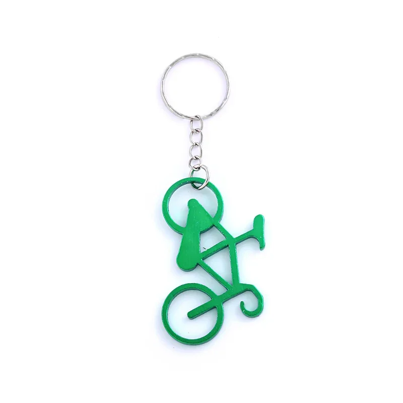 10pcs Mixed Color Creative Design 3D Bicycle Model Key Chain Aluminum Alloy Keychain Bag Charm Car Accessories Jewelry Gifts