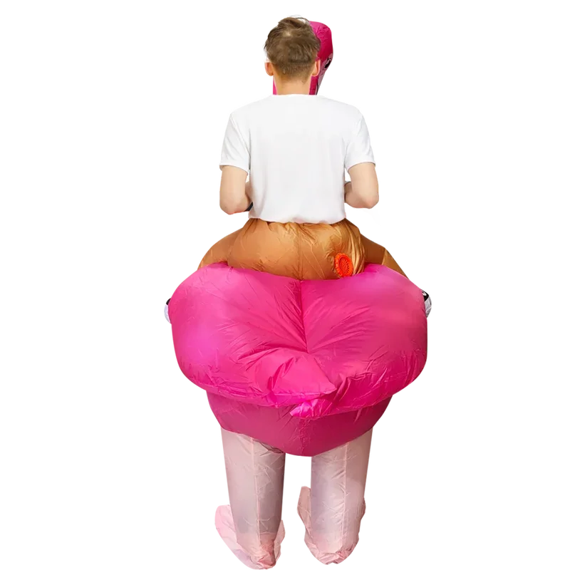 Halloween Christmas Carnival Party Clothes Adult Role Playing Cartoon Inflatable Flamingo Costume Performance Props Holiday Gift