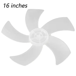 16 Inch Household Plastic Fan Blade 5 Leaves Stand/Table Fanner Replacement Accessories With Nut Cover For Pedestal Fan