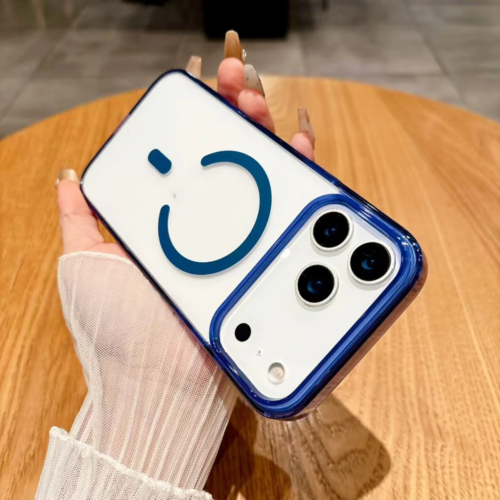 حافظة هجينة لهاتف آيفون 17 Air 16 16e 15 14 13 12 11 Pro Max Plus Mini مغناطيسية قوية لهاتف Magsafa لون الحلوى غطاء صلب غير لامع #1