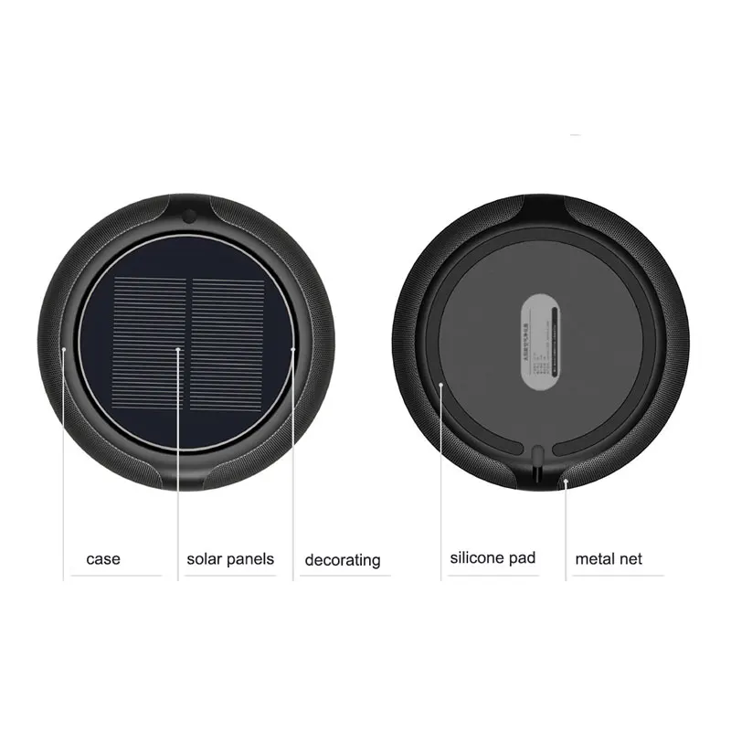 USB Car Air Purifier HEPA Filter Solar Aroma Air Freshener Smell Odor Removal Vehicle Home Desk Electric Product Supplies Gadget
