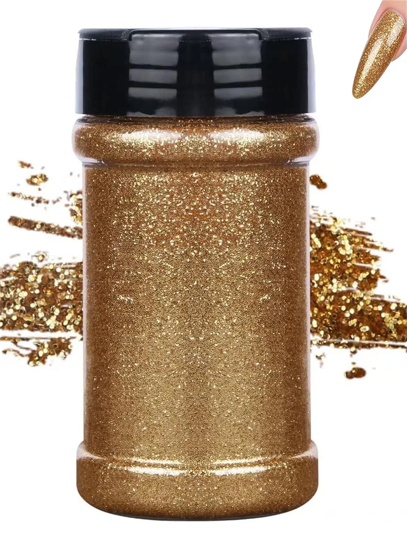 Feiner irisierender Glitzer für Bastelarbeiten | 1/128" Halloween, PET-Flocken, Bastel-Pailletten, Epoxid-Chips für Kürbisse, Epoxidharz, Nägel, Gel – Detail 3